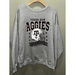 Texas AT&M 12th Man College Station Wolfe Gray Pullover Sweater Men’s Sz XL
